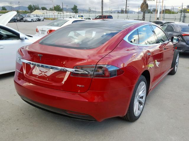 5YJSA1E29HF234205 - 2017 TESLA MODEL S Բորդո լուսանկար 4