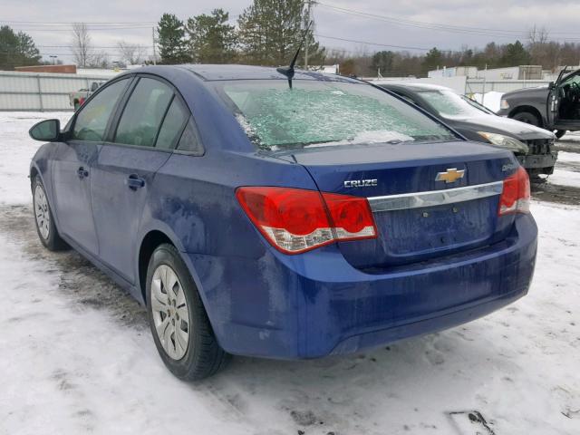 1G1PA5SH5D7221823 - 2013 CHEVROLET CRUZE LS BLUE photo 3