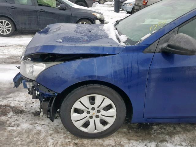 1G1PA5SH5D7221823 - 2013 CHEVROLET CRUZE LS BLUE photo 9