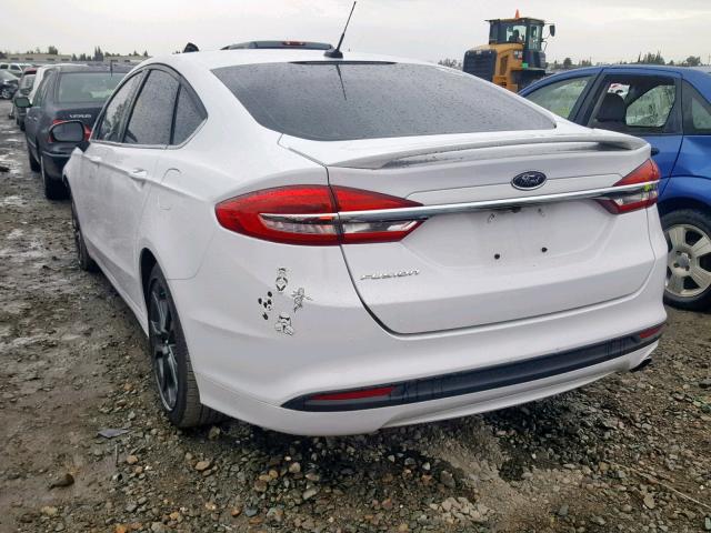 3FA6P0G79JR277715 - 2018 FORD FUSION S WHITE photo 3