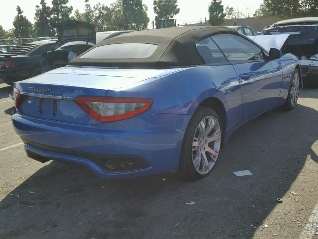 ZAM45MMA0D0066904 - 2013 MASERATI GRANTURISM BLUE photo 4