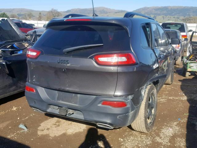 1C4PJLCS5GW135394 - 2016 JEEP CHEROKEE L GRAY photo 4