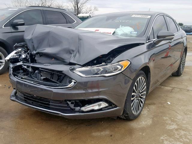 3FA6P0K94HR109645 - 2017 FORD FUSION TIT GRAY photo 2