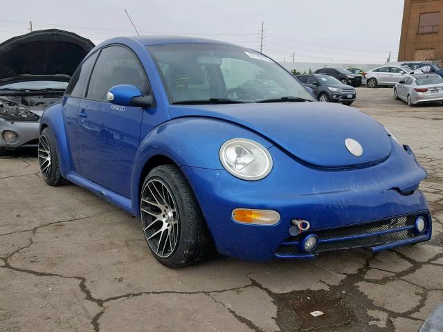 3VWCD31C34M413123 - 2004 VOLKSWAGEN NEW BEETLE BLUE photo 1
