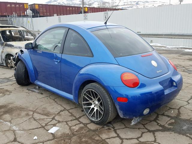 3VWCD31C34M413123 - 2004 VOLKSWAGEN NEW BEETLE BLUE photo 3