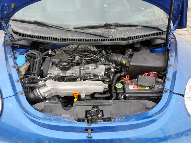 3VWCD31C34M413123 - 2004 VOLKSWAGEN NEW BEETLE BLUE photo 7