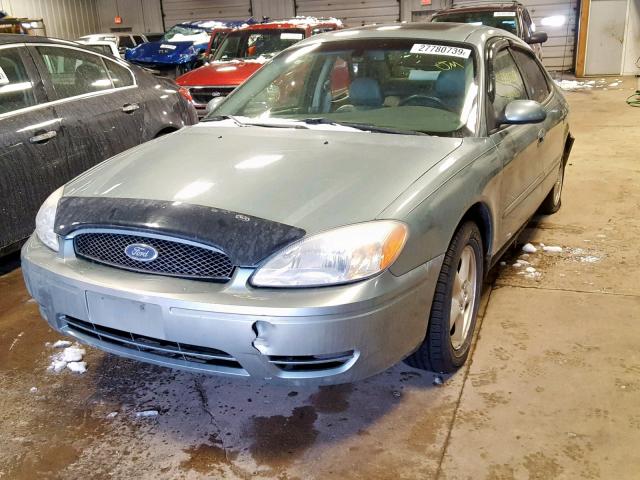 1FAFP56U37A135917 - 2007 FORD TAURUS SEL GREEN photo 2