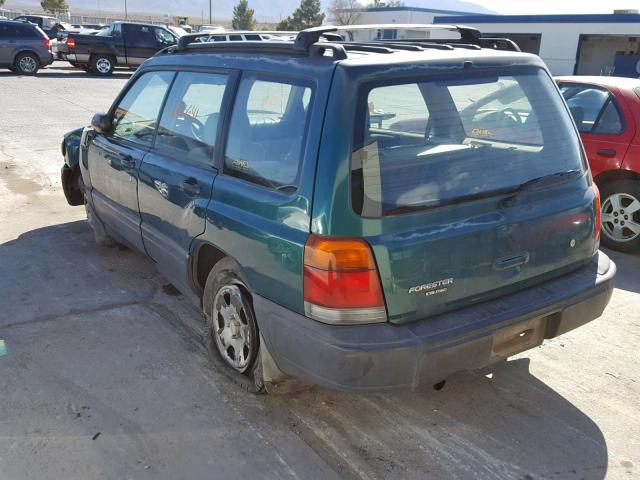 JF1SF6351YG707747 - 2000 SUBARU FORESTER L GREEN photo 3