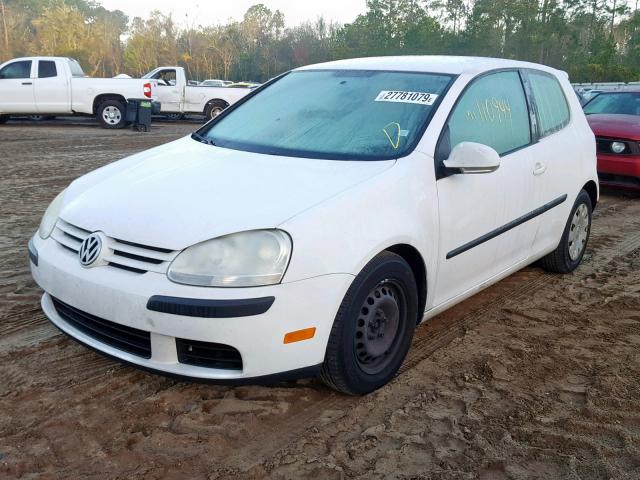 WVWBA71K98W306783 - 2008 VOLKSWAGEN RABBIT WHITE photo 2