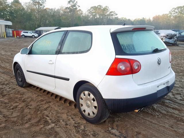 WVWBA71K98W306783 - 2008 VOLKSWAGEN RABBIT WHITE photo 3