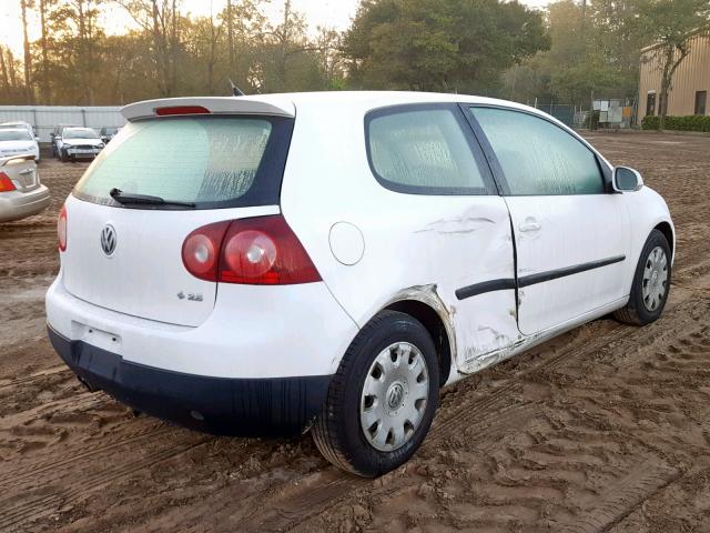 WVWBA71K98W306783 - 2008 VOLKSWAGEN RABBIT WHITE photo 4