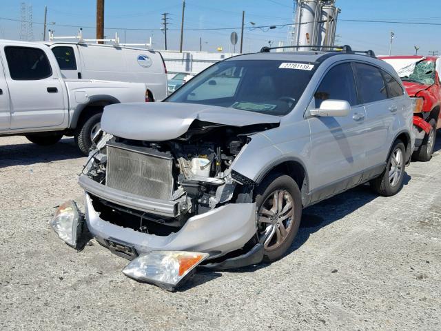 5J6RE3H77BL014808 - 2011 HONDA CR-V EXL SILVER photo 2