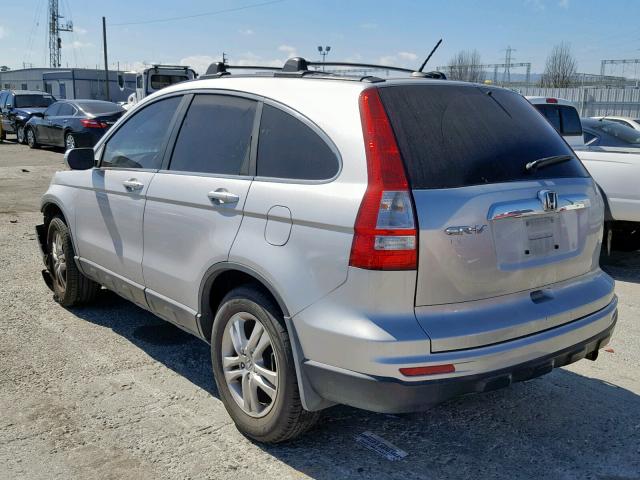 5J6RE3H77BL014808 - 2011 HONDA CR-V EXL SILVER photo 3