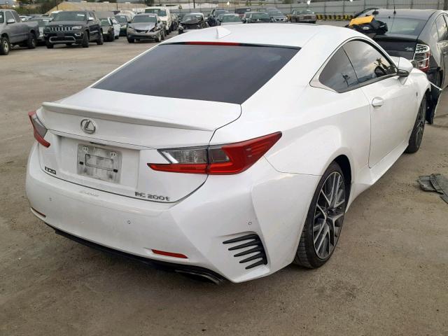 JTHHA5BC4G5001121 - 2016 LEXUS RC 200T WHITE photo 4