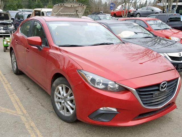 JM1BM1L72E1130262 - 2014 MAZDA 3 TOURING RED photo 1