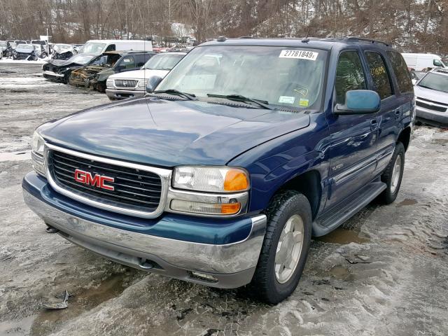 1GKEK13T65J267337 - 2005 GMC YUKON BLUE photo 2