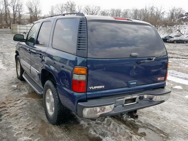 1GKEK13T65J267337 - 2005 GMC YUKON BLUE photo 3