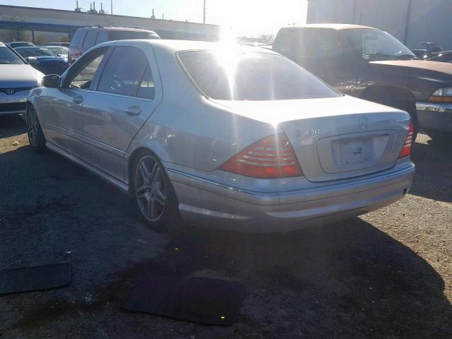 WDBNG70J16A478352 - 2006 MERCEDES-BENZ S 430 SILVER photo 3