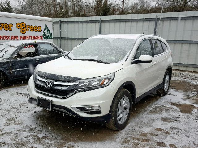 5J6RM4H76GL086065 - 2016 HONDA CR-V EXL WHITE photo 2