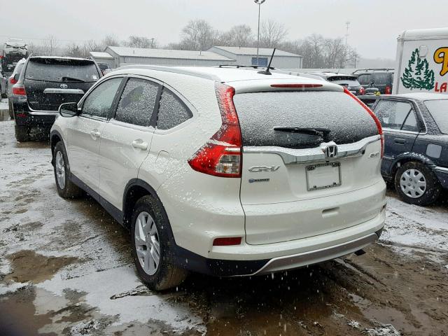 5J6RM4H76GL086065 - 2016 HONDA CR-V EXL WHITE photo 3