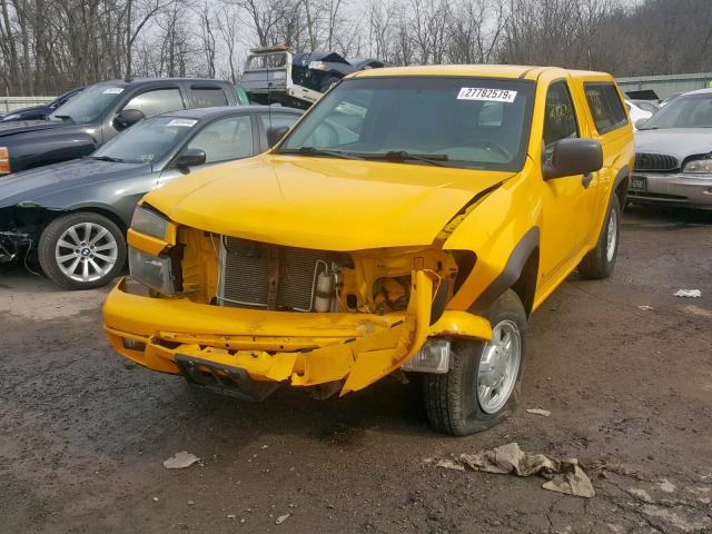 1GCCS149078141183 - 2007 CHEVROLET COLORADO YELLOW photo 2