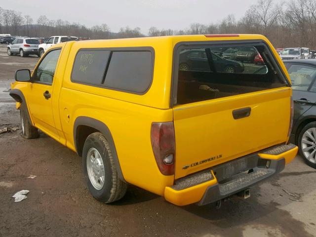 1GCCS149078141183 - 2007 CHEVROLET COLORADO YELLOW photo 3