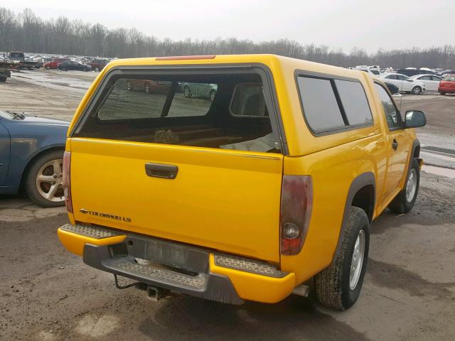 1GCCS149078141183 - 2007 CHEVROLET COLORADO YELLOW photo 4