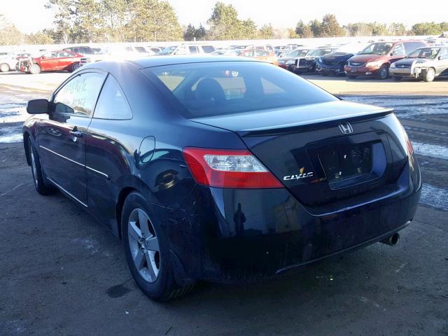 2HGFG11958H505436 - 2008 HONDA CIVIC EXL BLACK photo 3