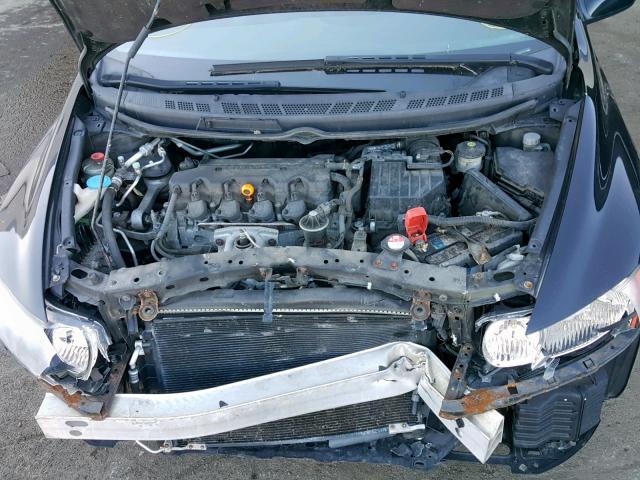 2HGFG11958H505436 - 2008 HONDA CIVIC EXL BLACK photo 7