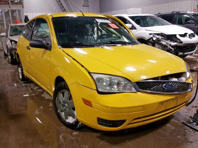 1FAFP31N47W179240 - 2007 FORD FOCUS ZX3 YELLOW photo 1