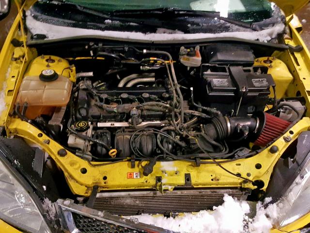 1FAFP31N47W179240 - 2007 FORD FOCUS ZX3 YELLOW photo 7