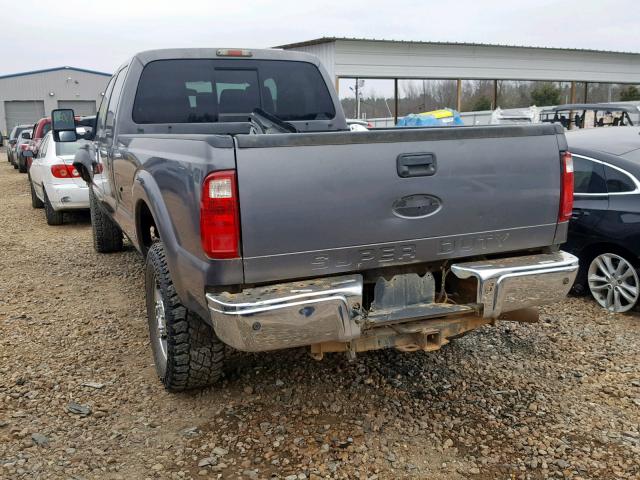 1FT8W3BT8BEA68126 - 2011 FORD F350 SUPER GRAY photo 3