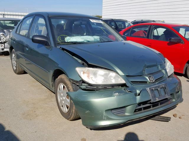 2HGES16344H536184 - 2004 HONDA CIVIC DX V GREEN photo 1