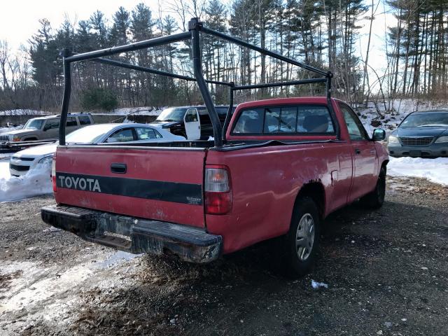 JT4VD10B9P0010229 - 1993 TOYOTA T100 1 TON RED photo 4