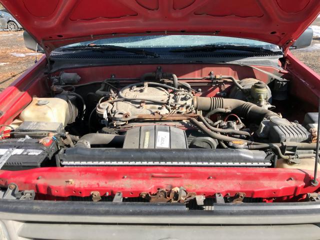 JT4VD10B9P0010229 - 1993 TOYOTA T100 1 TON RED photo 7