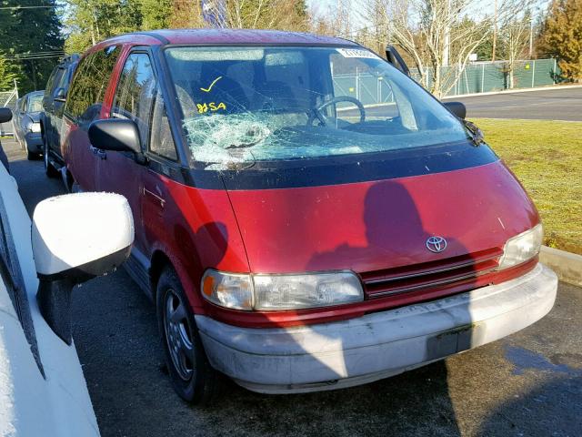 JT3AC12R1P1071939 - 1993 TOYOTA PREVIA LE MAROON photo 1