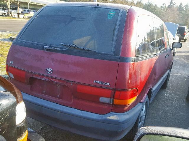 JT3AC12R1P1071939 - 1993 TOYOTA PREVIA LE MAROON photo 4