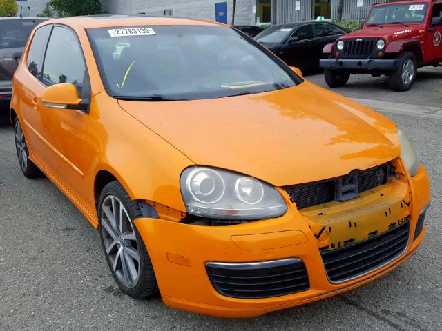 WVWFV71K47W169157 - 2007 VOLKSWAGEN NEW GTI FA ORANGE photo 1