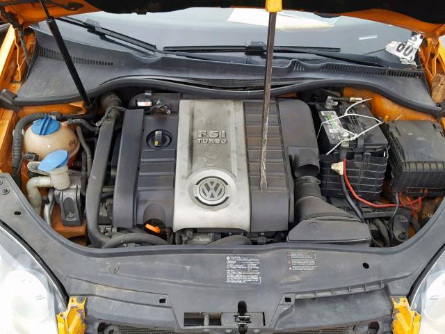 WVWFV71K47W169157 - 2007 VOLKSWAGEN NEW GTI FA ORANGE photo 7