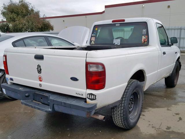 1FTYR10D44PB25226 - 2004 FORD RANGER WHITE photo 4