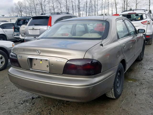 1YVGF22C1W5757222 - 1998 MAZDA 626 DX BEIGE photo 4