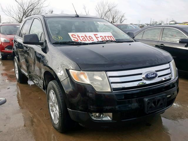 2FMDK38C78BB20654 - 2008 FORD EDGE SEL BLACK photo 1