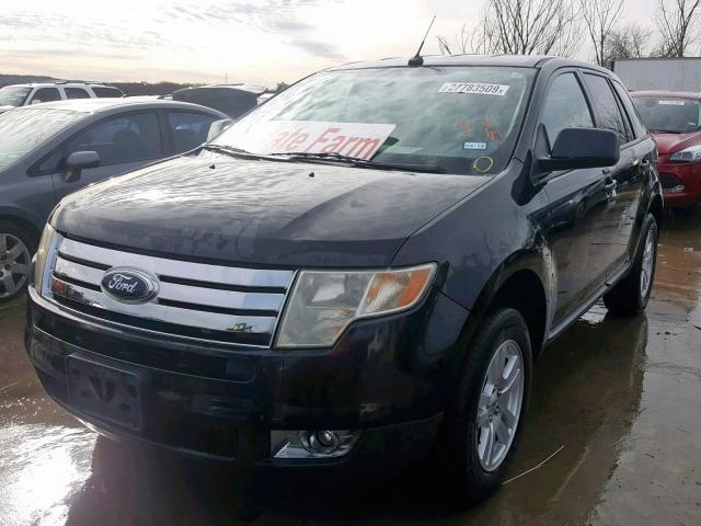 2FMDK38C78BB20654 - 2008 FORD EDGE SEL BLACK photo 2