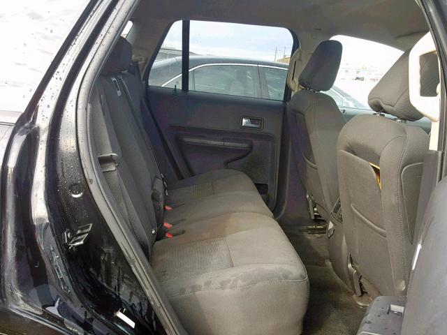 2FMDK38C78BB20654 - 2008 FORD EDGE SEL BLACK photo 6