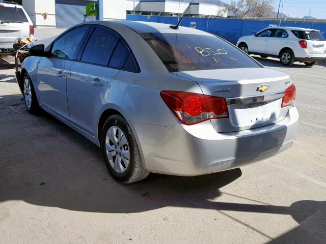 1G1PA5SH8D7225414 - 2013 CHEVROLET CRUZE LS SILVER photo 3