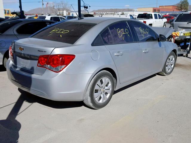 1G1PA5SH8D7225414 - 2013 CHEVROLET CRUZE LS SILVER photo 4