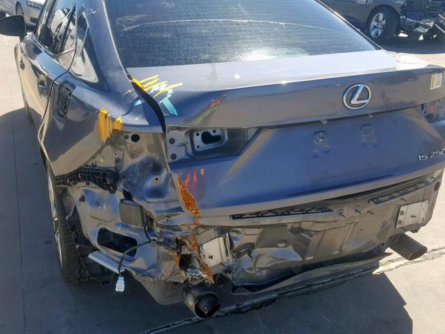 JTHBF1D23E5017683 - 2014 LEXUS IS 250 SILVER photo 9