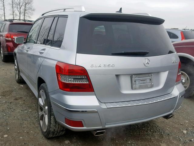 WDCGG8HB3BF692781 - 2011 MERCEDES-BENZ GLK 350 4M SILVER photo 3