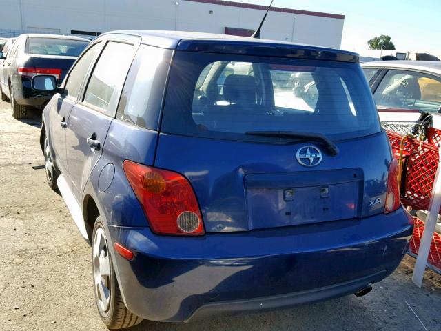 JTKKT624340050800 - 2004 TOYOTA SCION XA BLUE photo 3