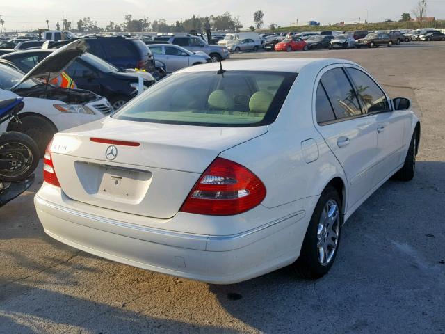 WDBUF65J03A163278 - 2003 MERCEDES-BENZ E 320 WHITE photo 4